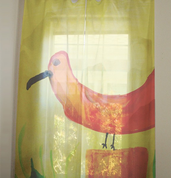children_curtains_bird children_curtains_bird
