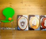 Agate Slices Canvas Set