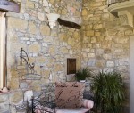 Rustic interior of a tuscan house