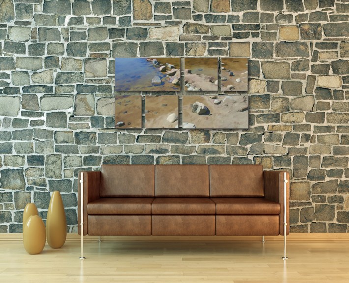 Beach Rocks Art Canvas Cluster Beach Rocks Art Canvas Cluster