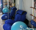 Electric Blue Coral Pillow