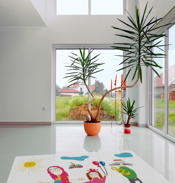 Modern hall in a new home.