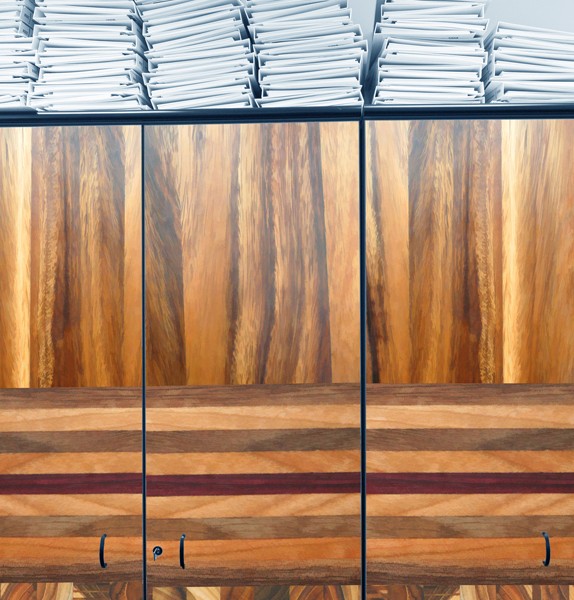 Faux Inlaid Wood Office Cabinets Faux Inlaid Wood Office Cabinets