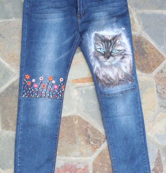Painted Pet Jeans 14