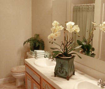 Sage Shells Bathroom Cabinets