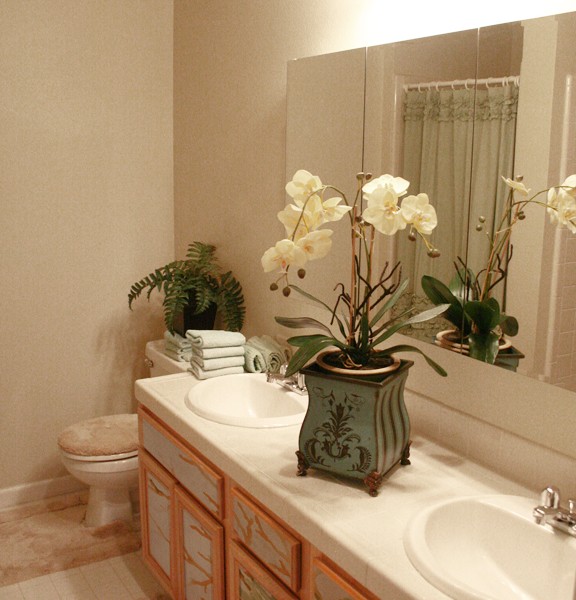 Sage Shells Bathroom Cabinets