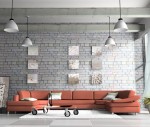 Home interior 3D rendering