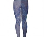 Purple Flame Yoga Pants Back, Blues
