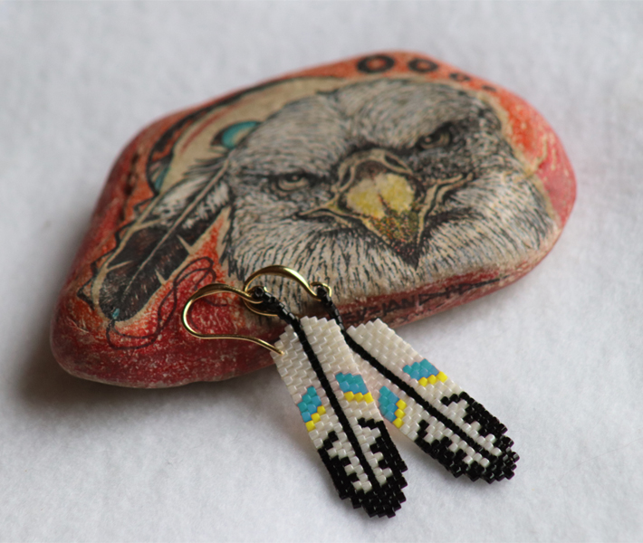 24K Gold Eagle Feathers Teal 24K Gold Eagle Feathers Teal